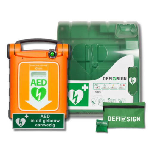 Cardiac Science Powerheart G5 AED met DefiSign 200 Buitenkast 