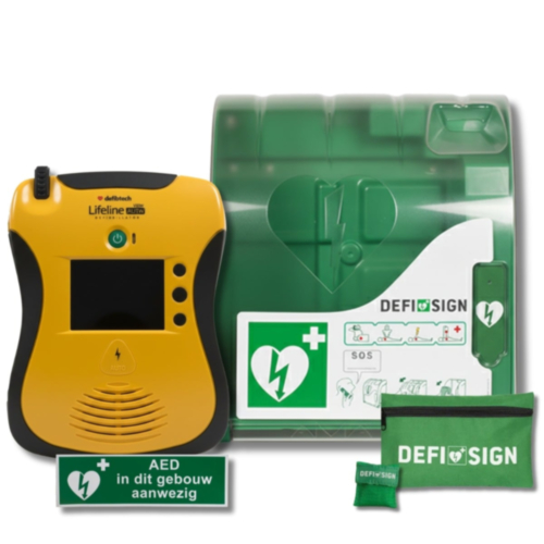 Defibtech Lifeline View AED met DefiSign 200 Buitenkast  - 13438