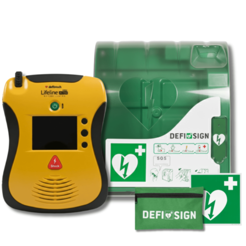 Defibtech Lifeline View AED met DefiSign 200 Buitenkast 