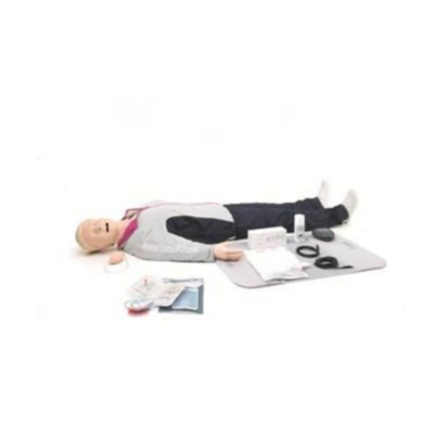 Laerdal Resusci Anne QCPR AED Full Body met Luchtweghoofd in Trolley