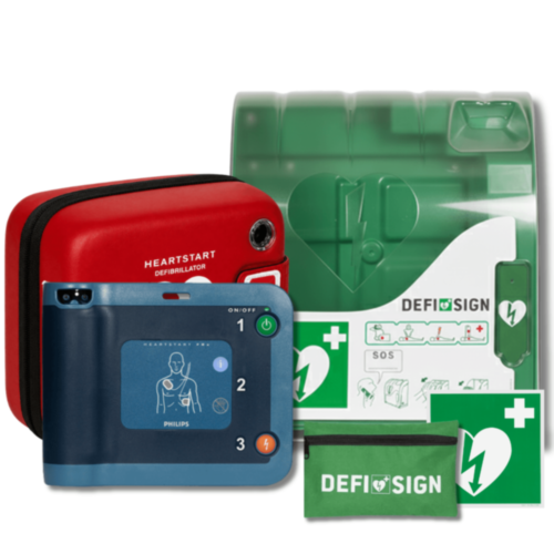 Philips HeartStart FRx AED met DefiSign DS-200 Buitenkast