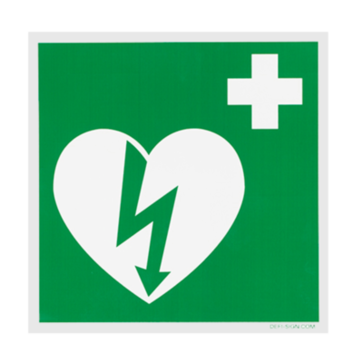 AED Sticker met ILCOR-logo