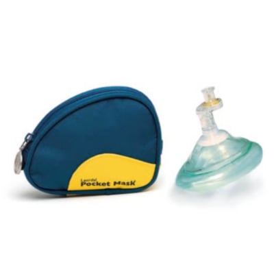 Laerdal Pocket Mask blauw tasje – 10 stuks