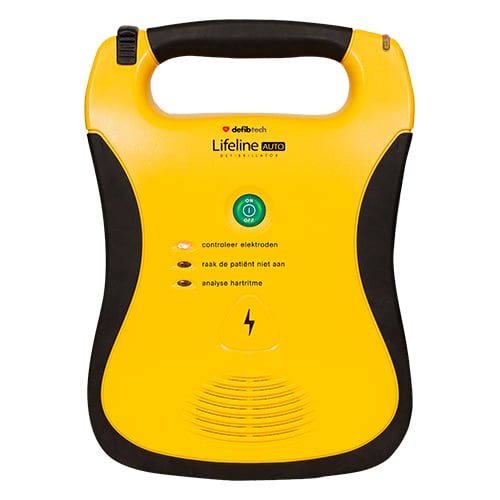 De volautomatische AED heeft geen schokknop